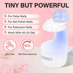 AILLSA USB-powered compact nail lamp for travel touch-ups