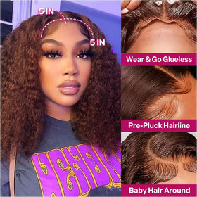 Ailwelia glueless design offers easy wear and instant style without glue.