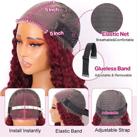 Ailwelia pre plucked lace front wig ready for easy parting