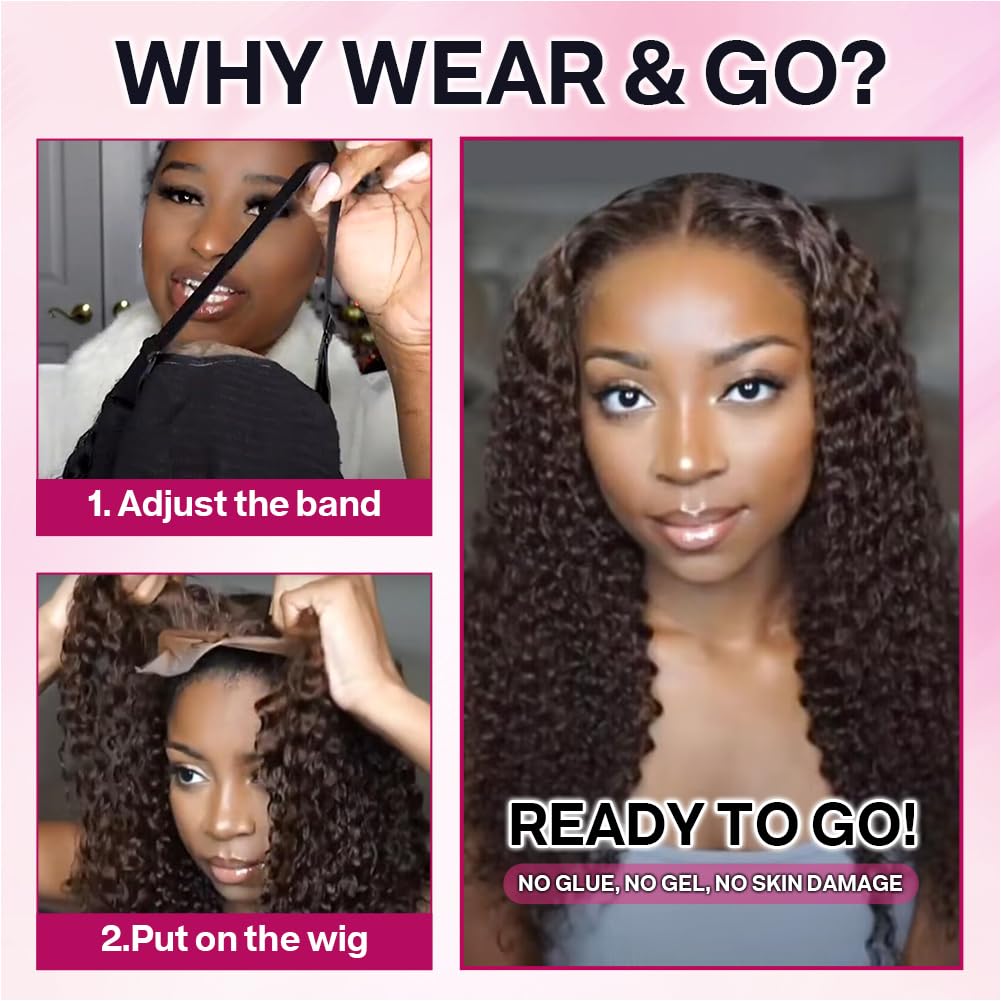 Ailwelia pre-plucked human hair wig for quick styling and comfortable wear.