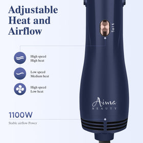 Aima Beauty cool-tip barrel for safe, easy handling during styling.