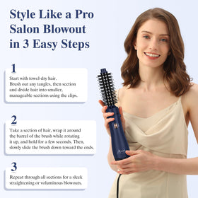 Aima Beauty Prussian blue finish adds stylish color to the tool.
