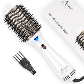 Aima Beauty One Step Dryer and Volumizer in action for smooth, frizz-free results with negative ionic technology