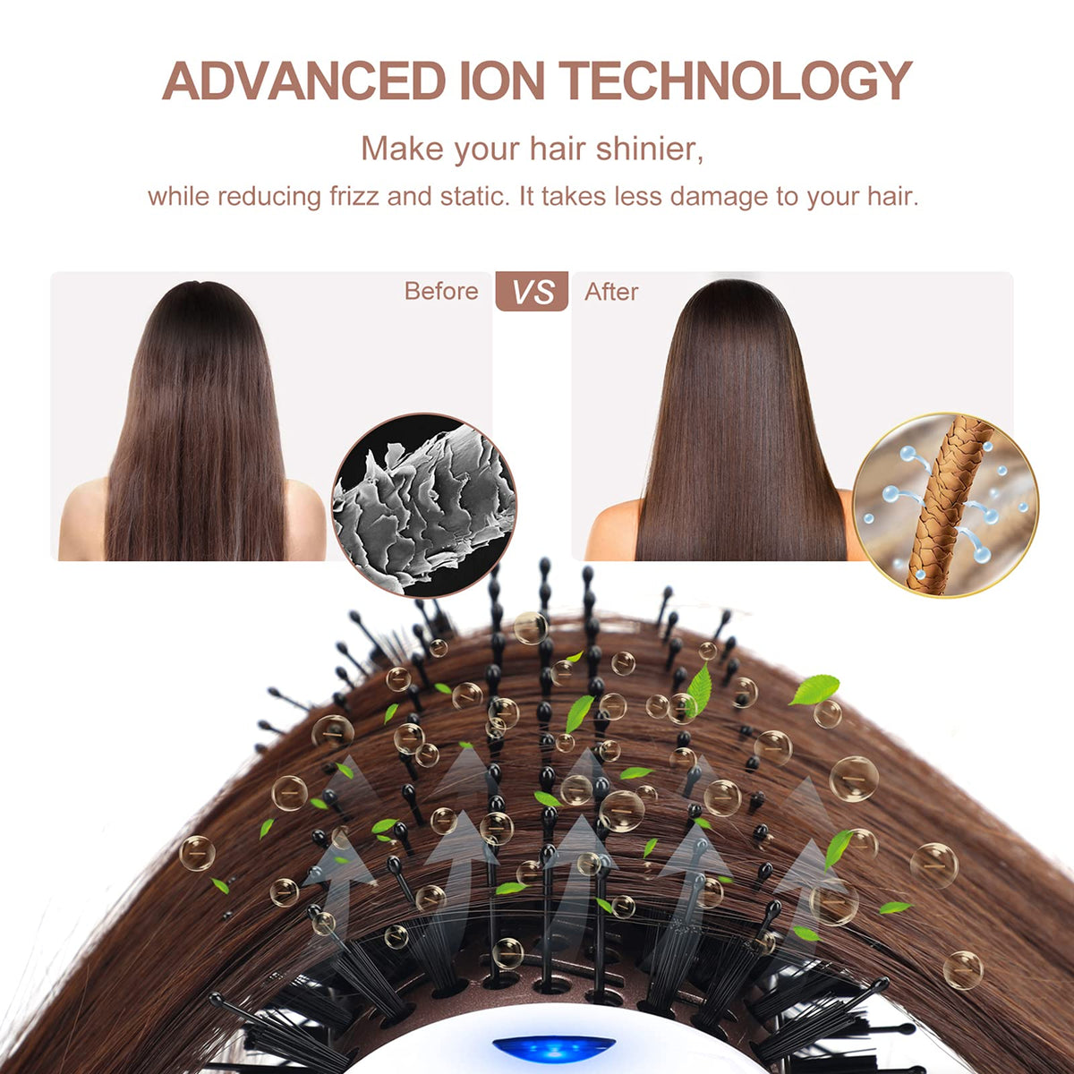 Six-foot swivel cord reduces tangling during styling with Aima Beauty