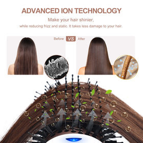Six-foot swivel cord reduces tangling during styling with Aima Beauty