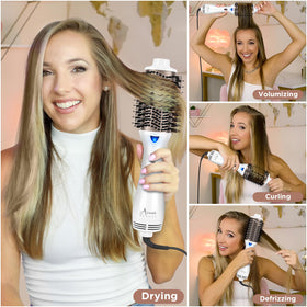 Three heat settings and two speeds tailor heat for different hair types