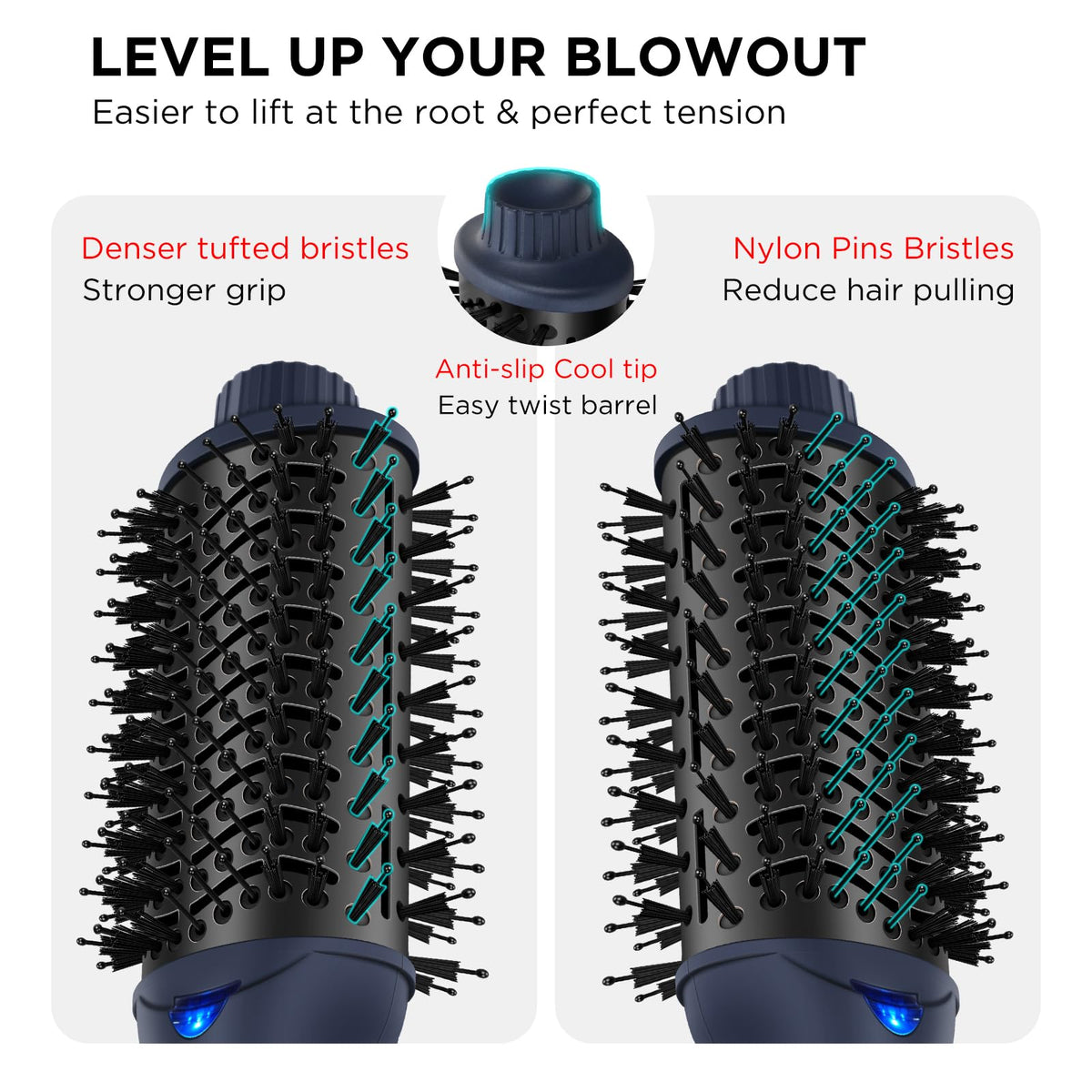 Aima Beauty 4-in-1 styler supports straightening, curling, and drying for versatile styling.