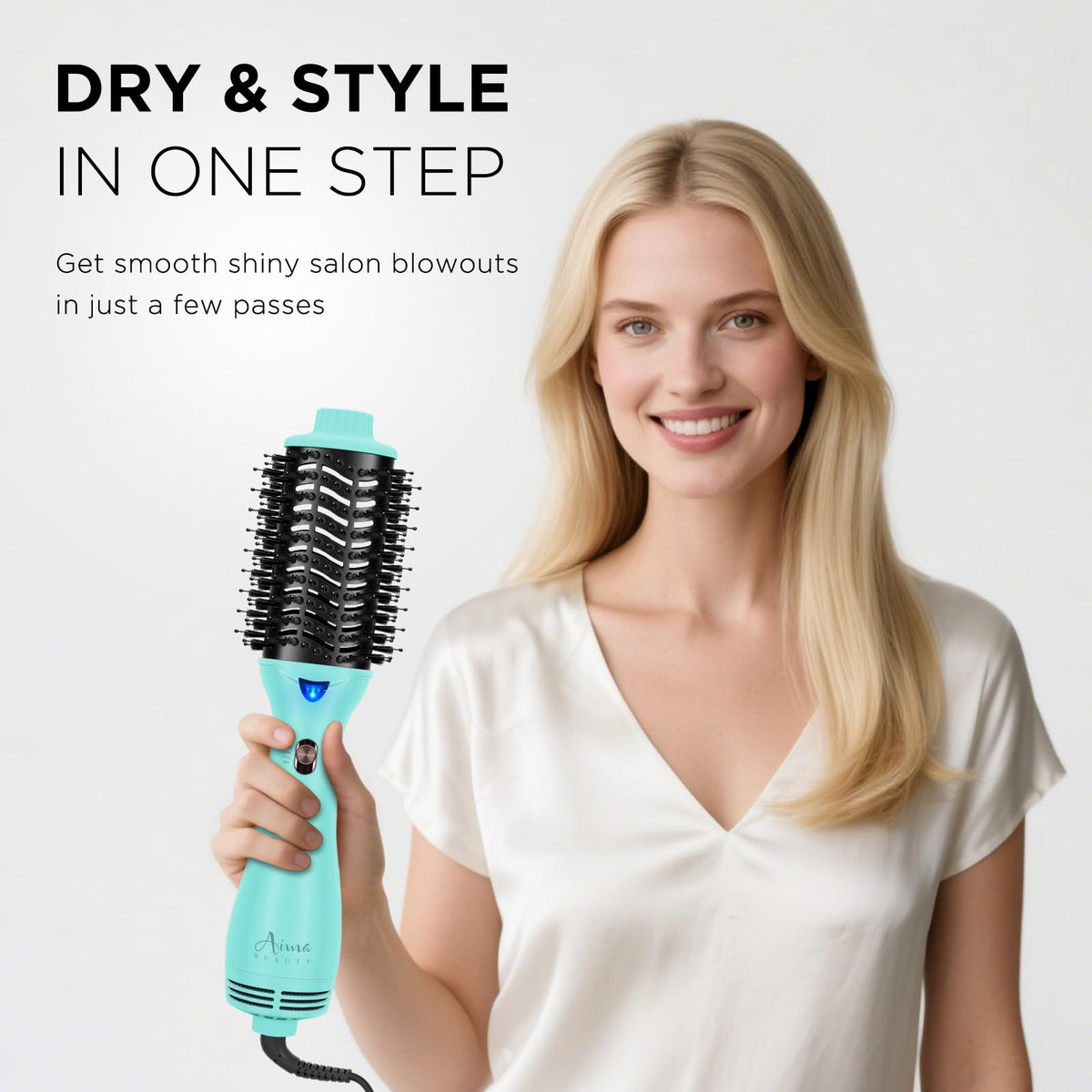 Aima Beauty professional one-step dryer and volumizer delivering salon-like blowouts.