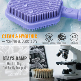AIMAIAIMAI back scrubber with drainage hole for easy drying