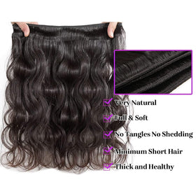 AIMAKER 12A body wave bundles 20in ready to style in natural black