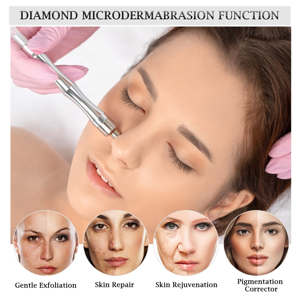 AIMENGXI vacuum function demonstrated for gentle suction and pore cleansing