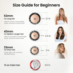AIMIKE professional round brush for salon-quality blowouts
