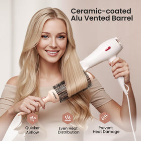AIMIKE built-in section pin aids precise sectioning while blow drying.