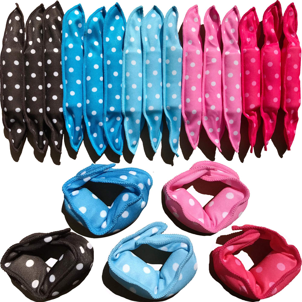 Aimin Hair heatless curlers 40-piece neutral pack for easy at-home styling