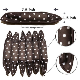 Aimin Hair heatless curlers in use overnight deliver soft, natural curls.
