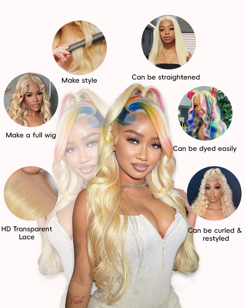 AIMPO wig ideal for weddings or daily wear with elegant waves.