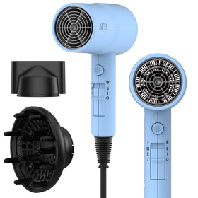 AINA hair dryer with diffuser attachment for smooth, voluminous waves and balanced heat.