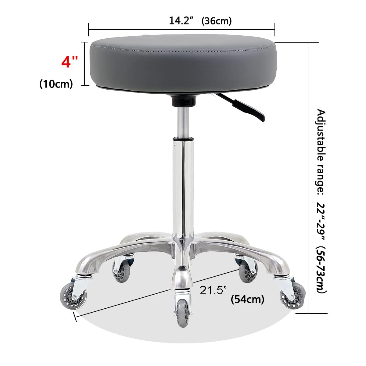 Ainilaily quiet polyethylene wheels protect floors during work.