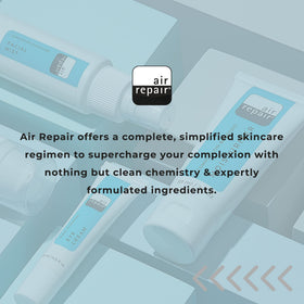 Air Repair Complexion Boosting Moisturizer packaging communicates compact travel-friendly design