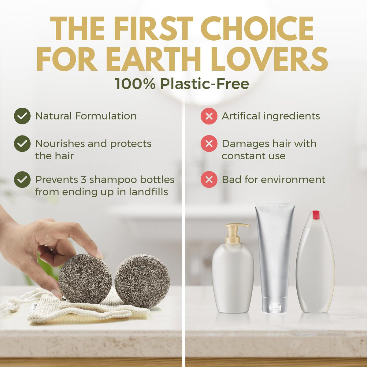 AirNex shampoo bar after use delivers soft hair with natural shine.