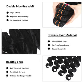 AirNext raw body wave bundle 20in offering true-to-length fullness