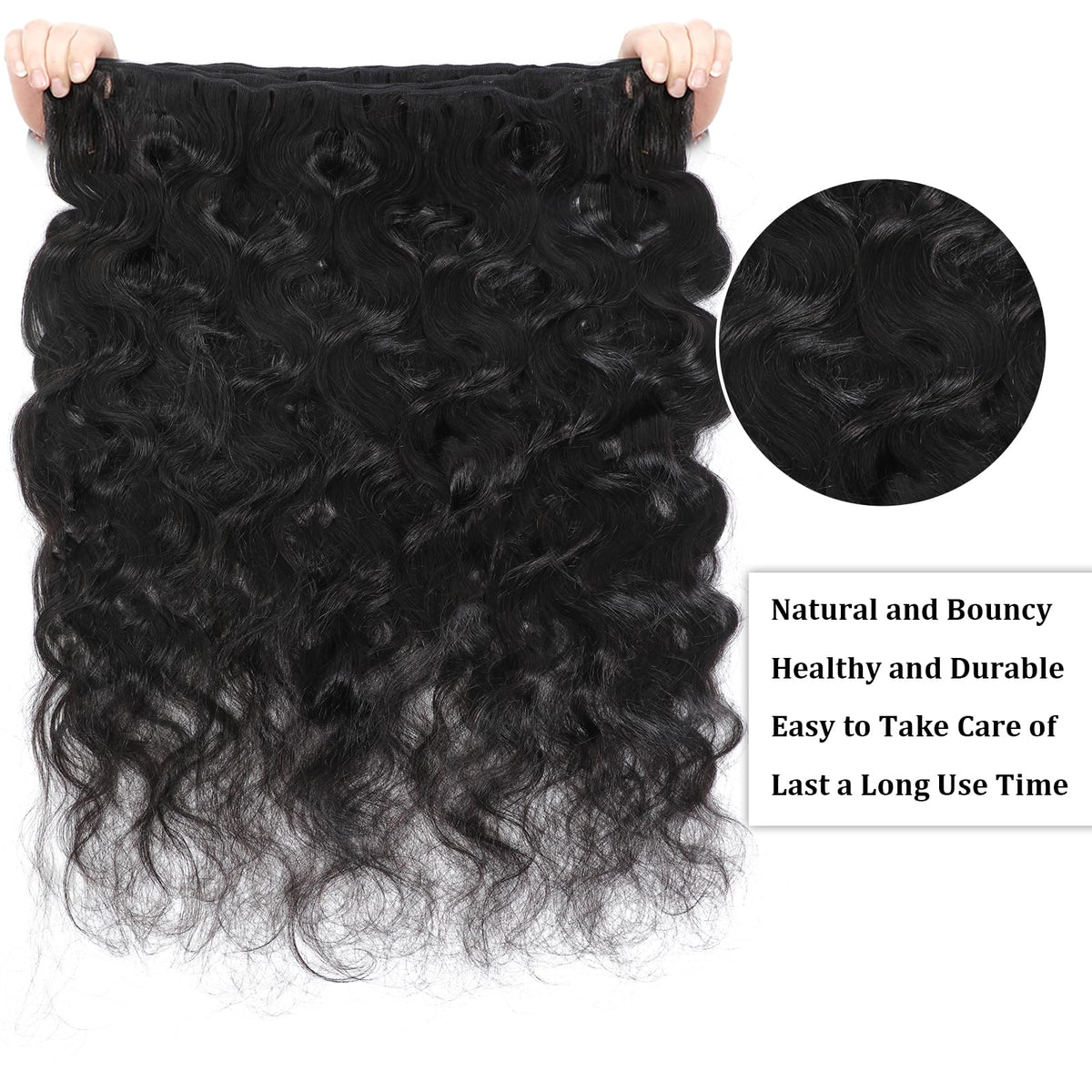 AirNext raw body wave bundle 22in adds dramatic length and shine