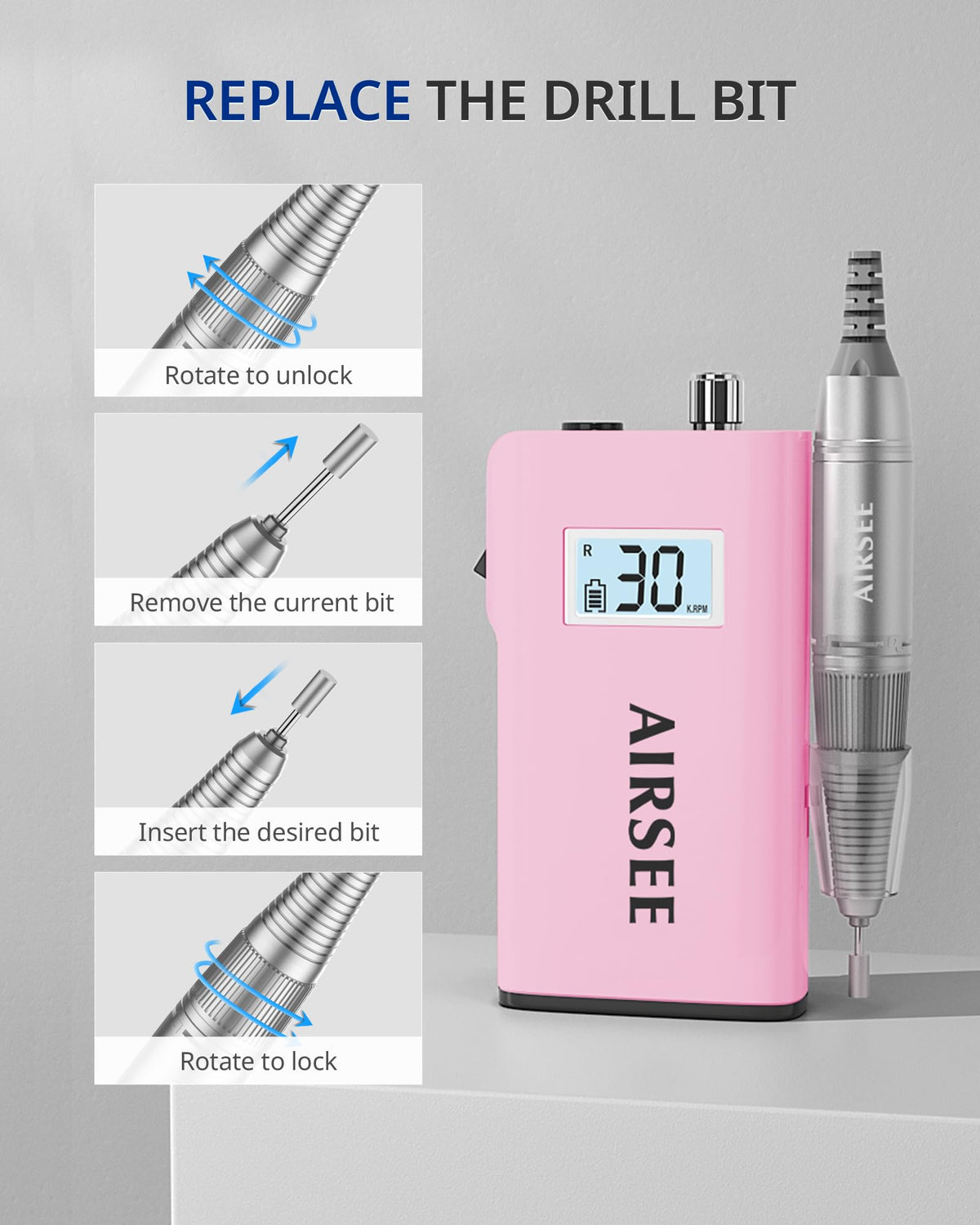 Airsee safety system stops operation under excessive pressure.
