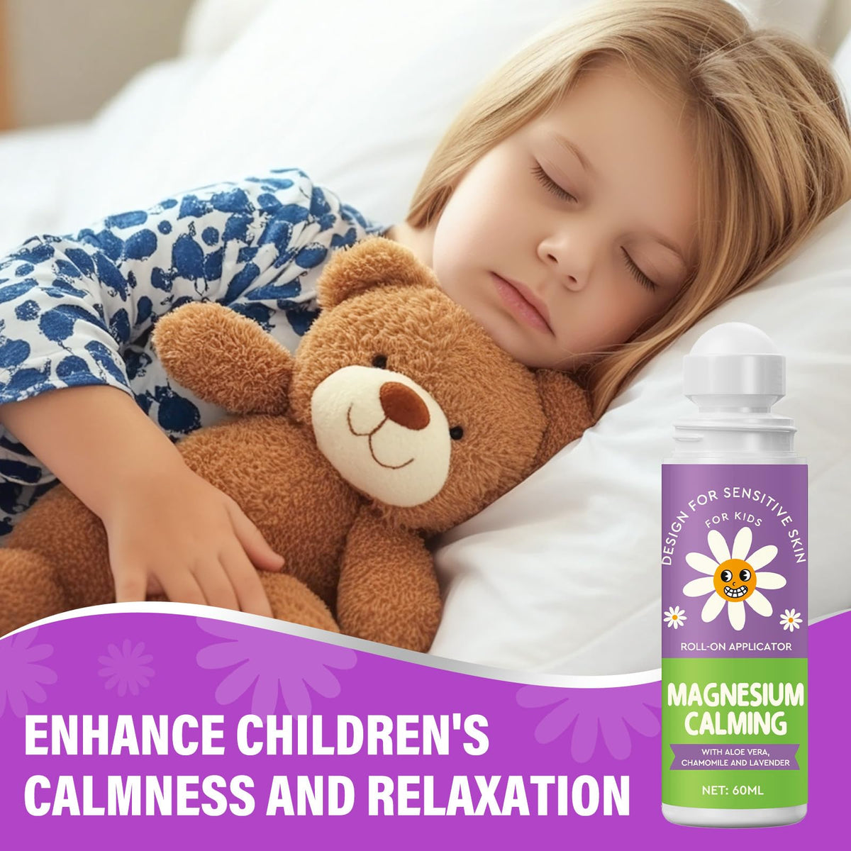 AiRunTech Magnesium Lotion ball-head applicator enables gentle, precise application.