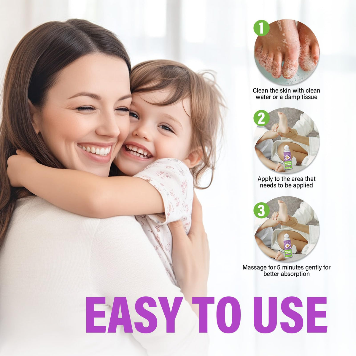 AiRunTech Magnesium Lotion for Kids travel-size bottle fits in bags.