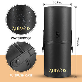 AirWos powder brush features high-density fibers for natural-looking blend.