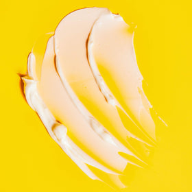 Airy whipped texture swirl demonstrating lightweight non-greasy feel