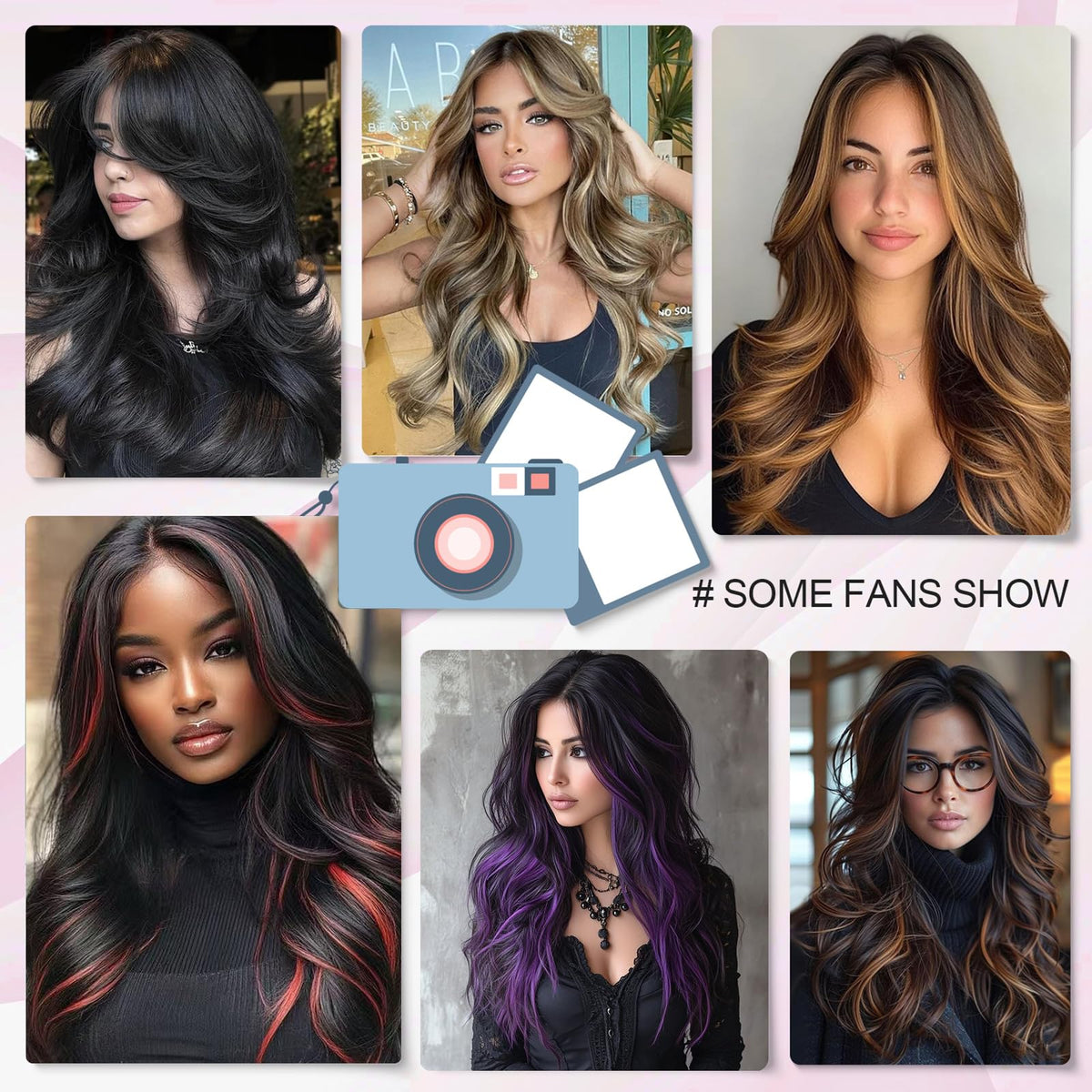 Aisaide curtain bangs wig look provides face-framing style for a softer silhouette.