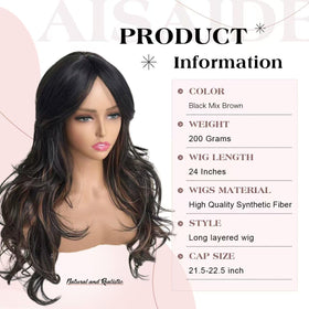 Aisaide synthetic wig texture soft feel and easy maintenance for busy mornings.