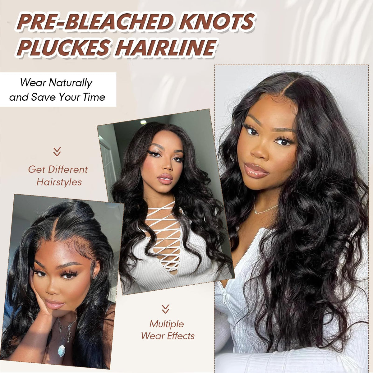 Aisaide V Part Wig with rich wave texture for everyday and special looks