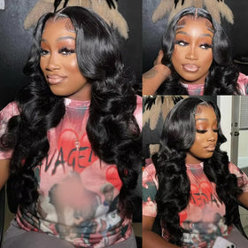 Aisaide glueless no-sew V Part wig with secure clips for easy wear