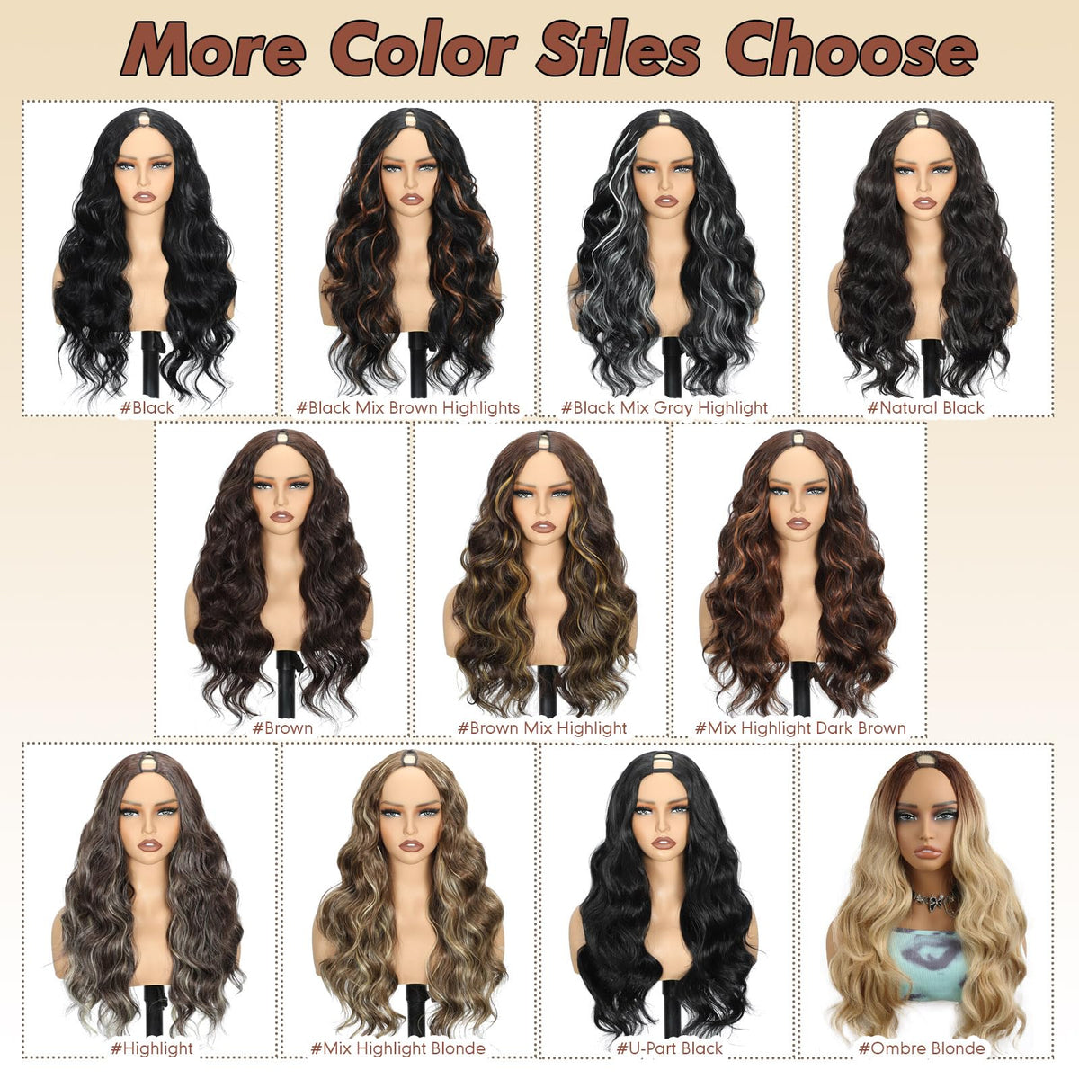 Aisaide V Part Wig styled with side or center part for versatility