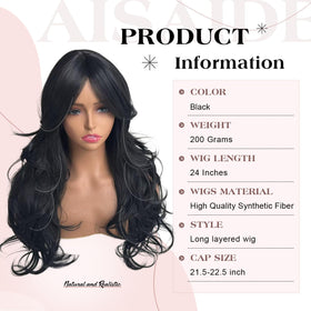 Aisaide wig net design with breathable cap for comfort.