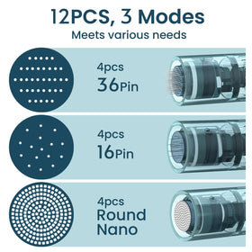 Aiscool Dr Pen M8 M7S 16-pin cartridge for targeted texture refinement.