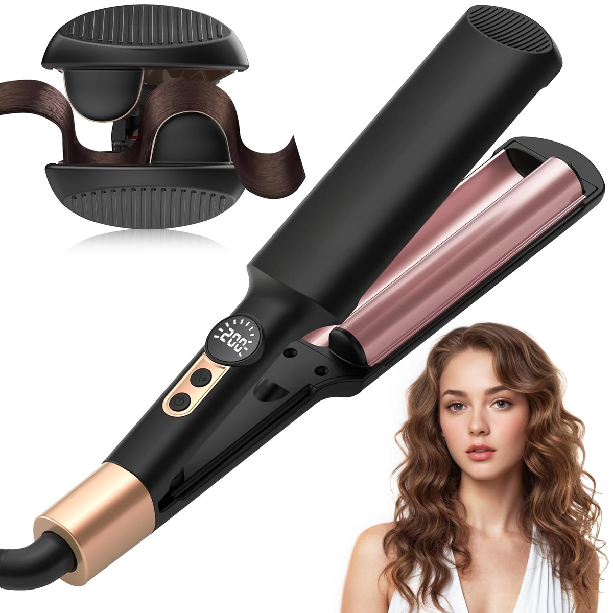 AISEELY Waver 3-4 inch barrel for defined curls with even heat