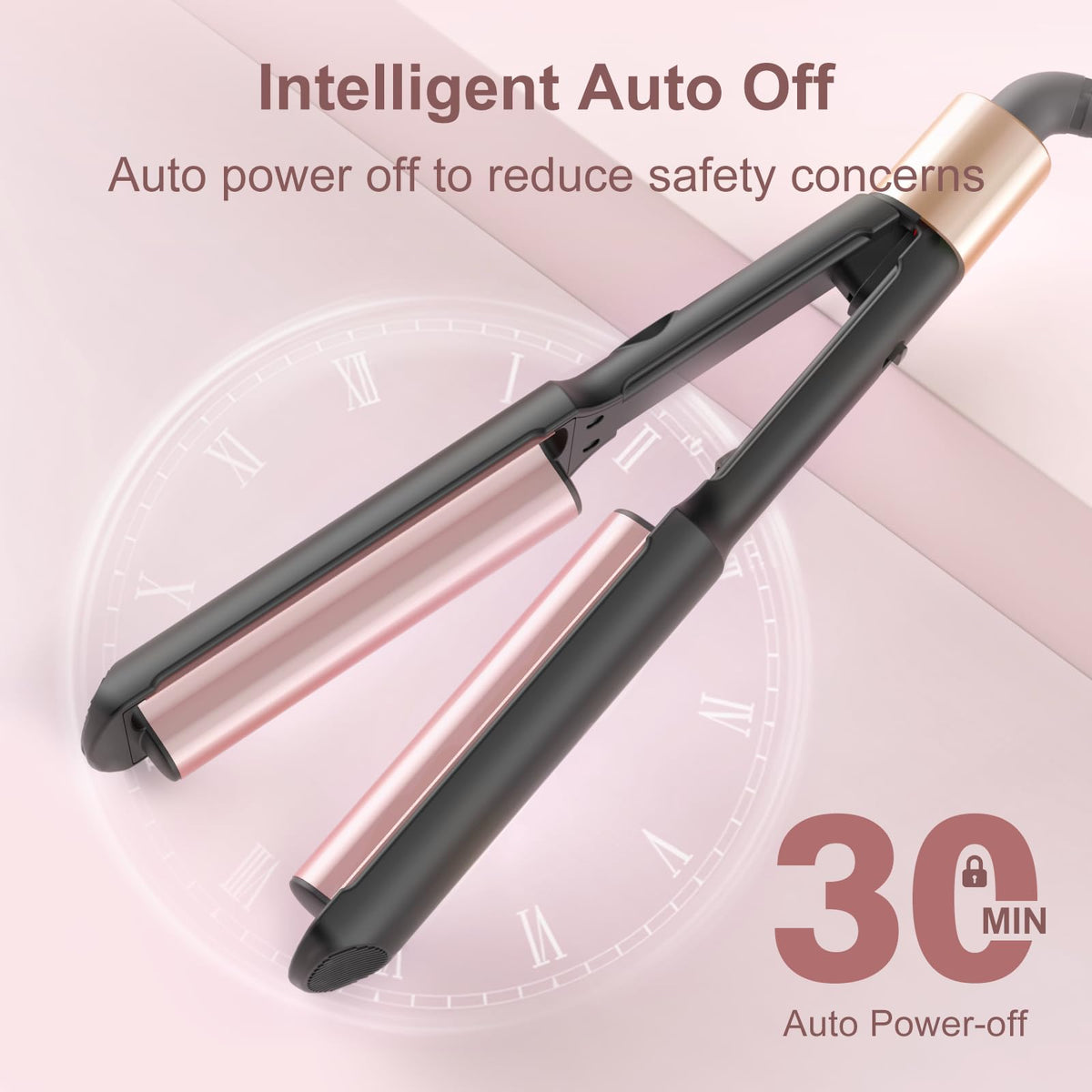 AISEELY Waver ceramic-coated barrel distributes heat smoothly