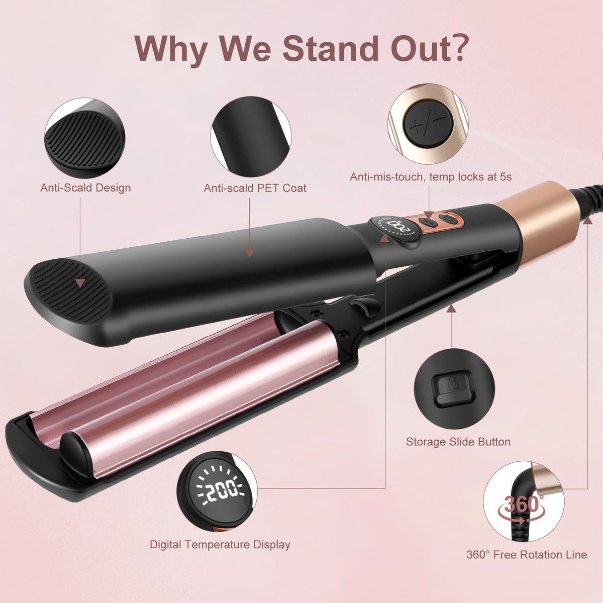 AISEELY Waver dual voltage supports international styling