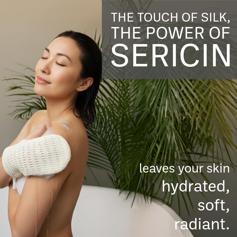 aisen sericin-rich silk close-up highlighting moisturizing sericin benefits.
