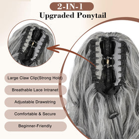 AISI BEAUTY claw clip closeup highlighting sturdy grip and secure attachment.