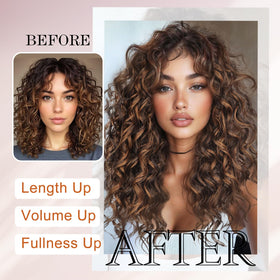 Seamless wefts create a natural finish that blends with hair