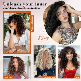 Versatile curly look suitable for events and casual wear