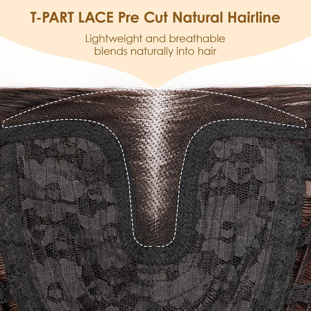 AISI HAIR 18-inch honey highlight wig packaging for easy setup.