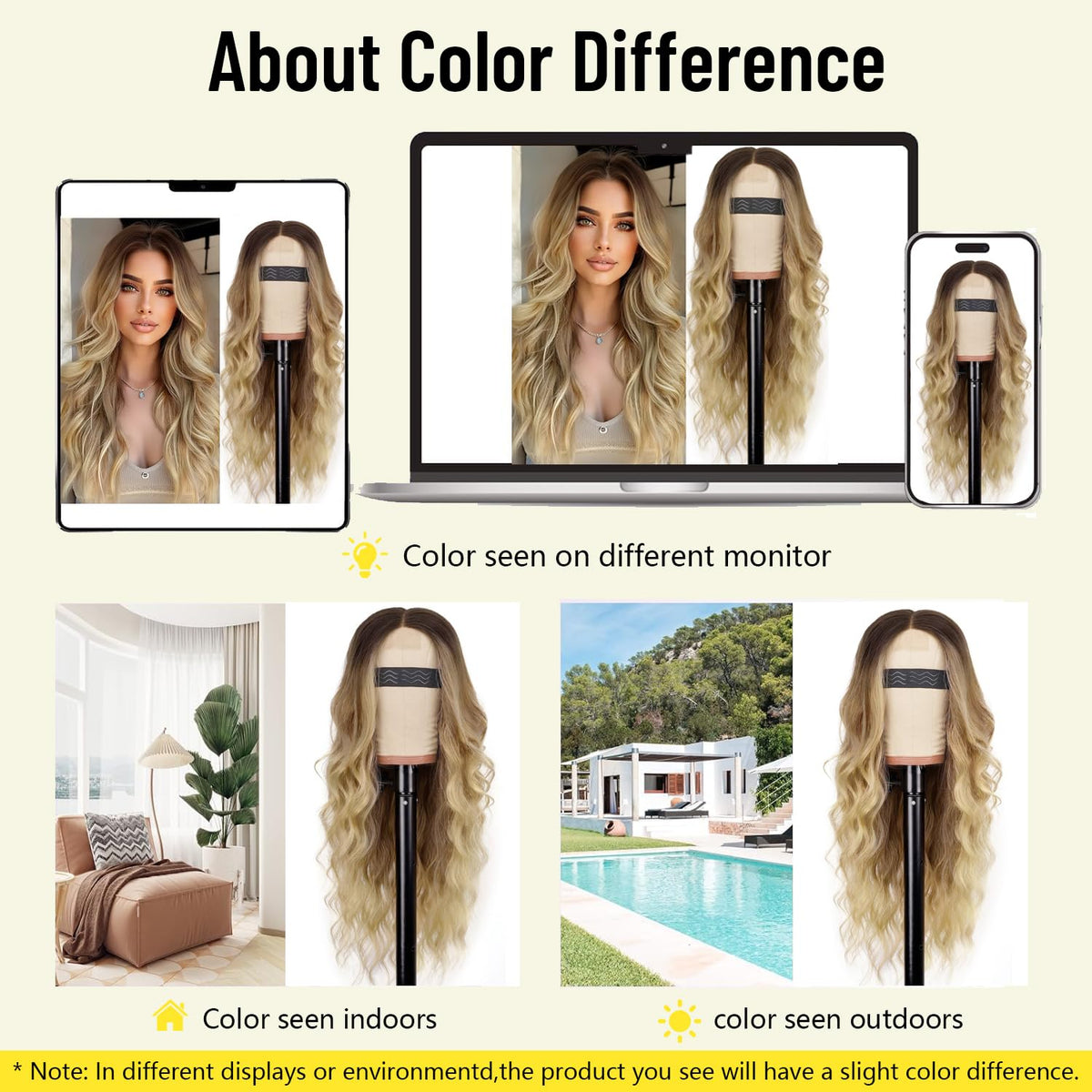 AISI HAIR middle part wig for versatile styles