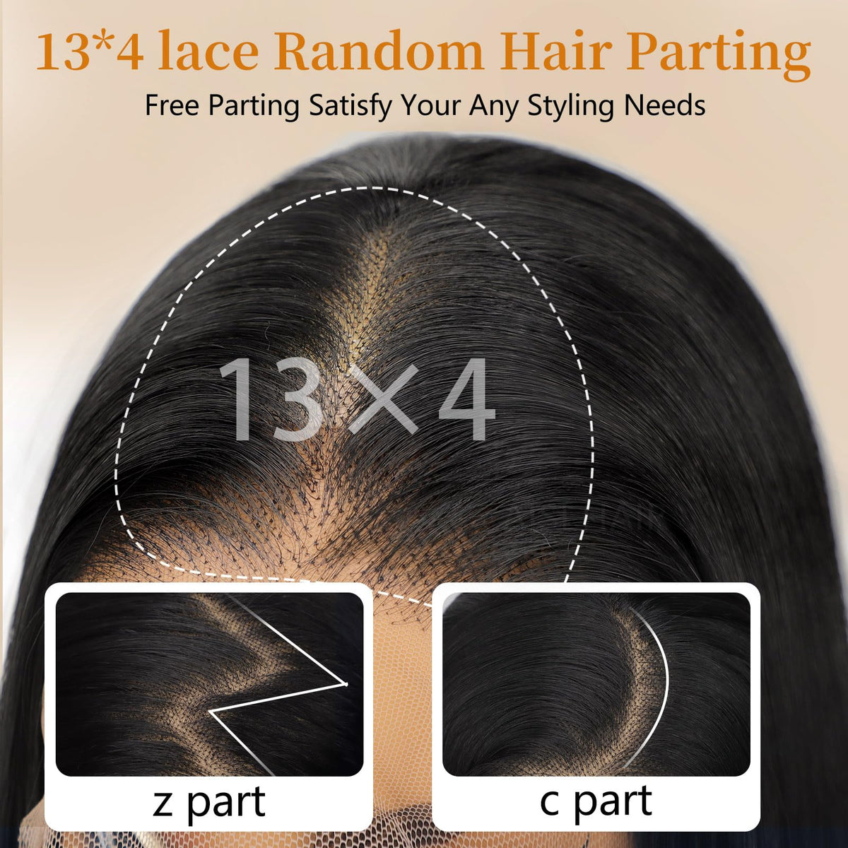 AISI HAIR 22.5-inch cap with 3 combs and adjustable straps for secure fit