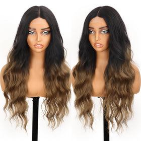 AISI HAIR heat resistant synthetic wig with soft texture for versatile styling.