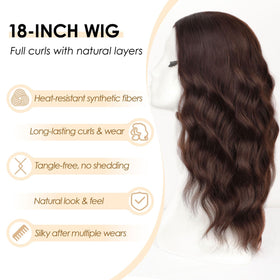 AISI HAIR 0.08mm lace hairline 18-inch wig for natural look up close.